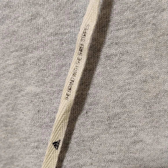 NEW Adidas Light Grey Hoodie - Picture 7 of 8